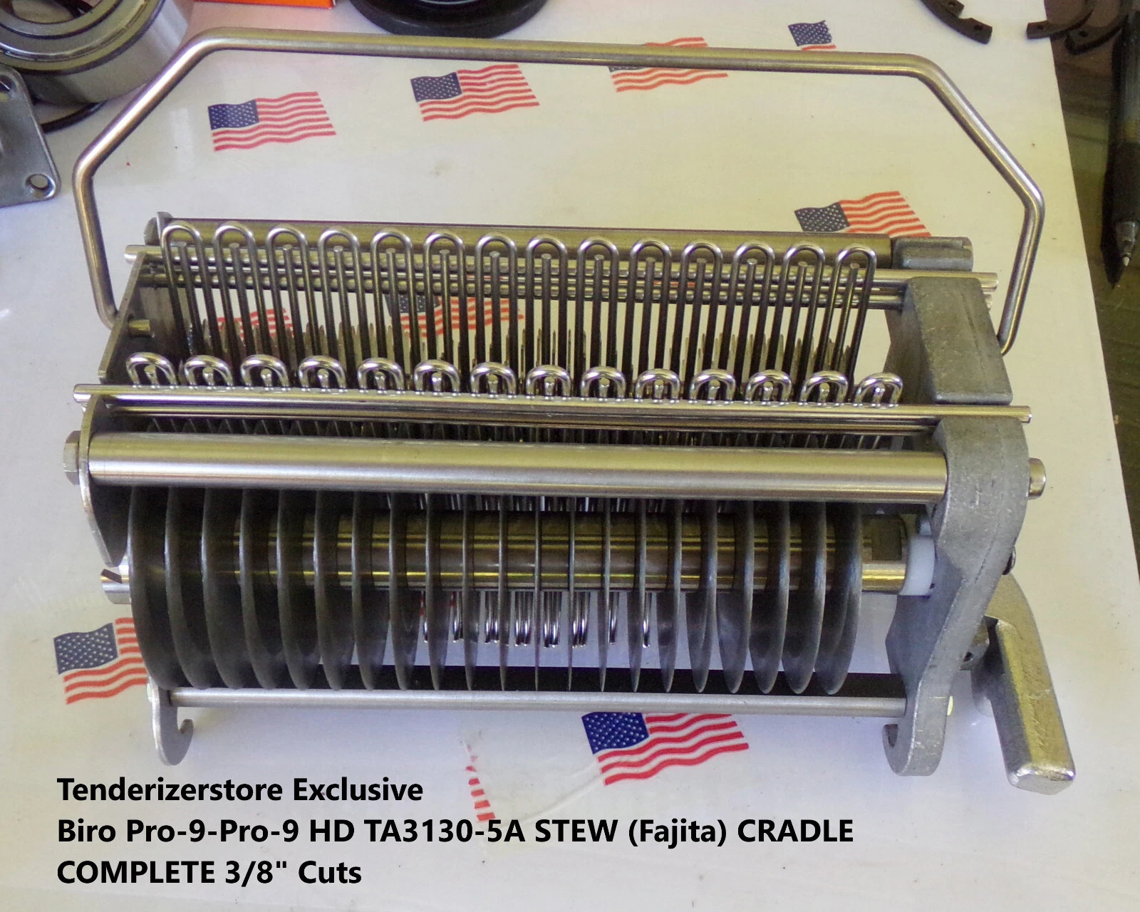 Tenderizerstore Exclusive Biro Pro-9-Pro-9 HD TA3130-5A STEW (Fajita) CRADLE COM