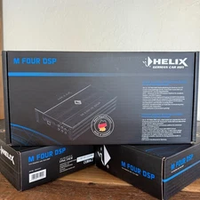 Helix M Four DSP High Quality 4 Channel SQ Amplifier 10-Channel 64 Bit DSP SPDIF