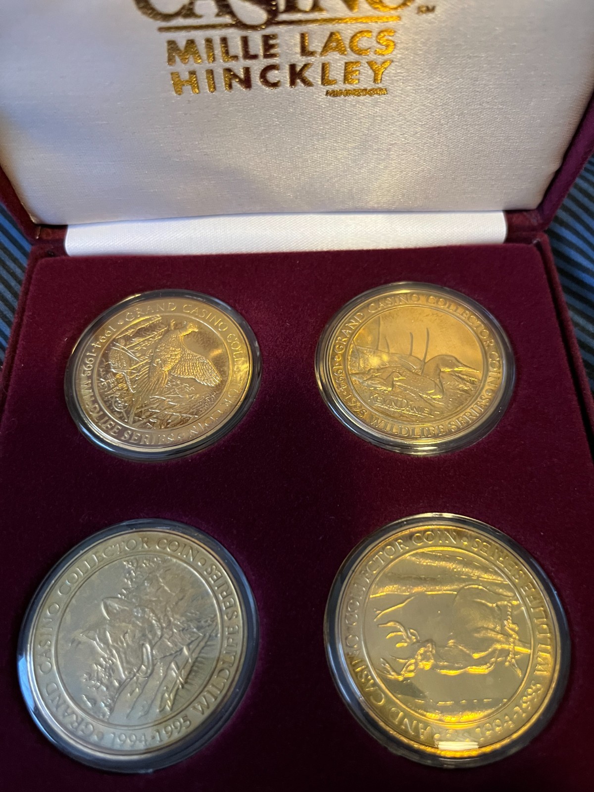 Grand Casino Collector Coins - Lot Of 5 Sets (Wildlife sets 1-4 and MN Landmark)