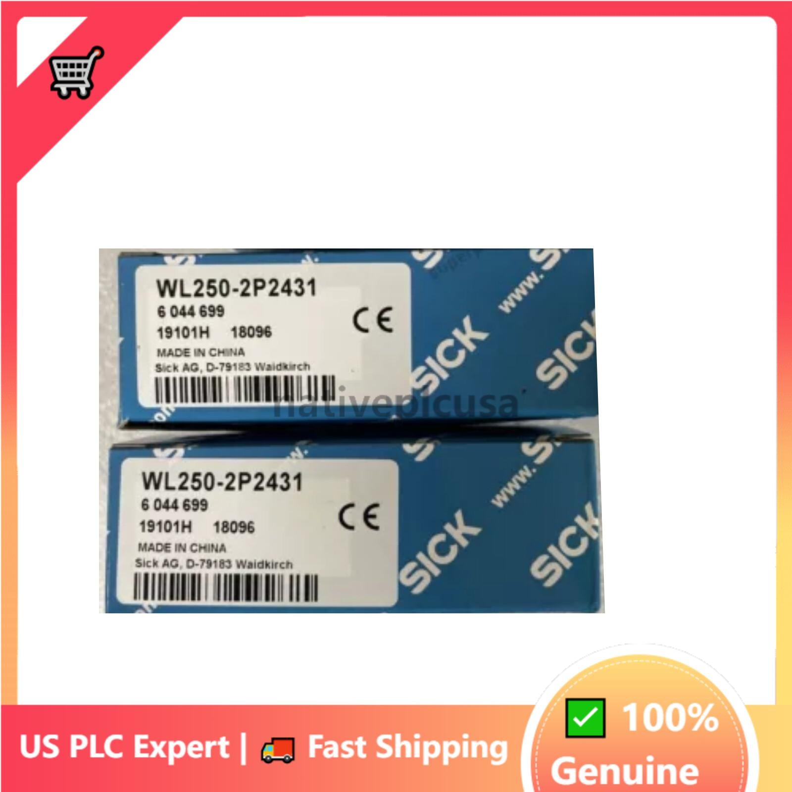 New SICK WL2502P2431 WL250-2P2431 6044699 Photoelectric Sensor Switch Replace