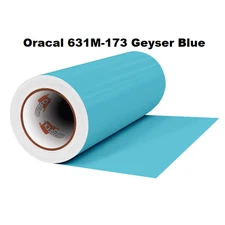 24" x 10 Yd Oracal 631 Matte GEYSER BLUE 173 Adhesive Sign Vinyl Graphic Cutting