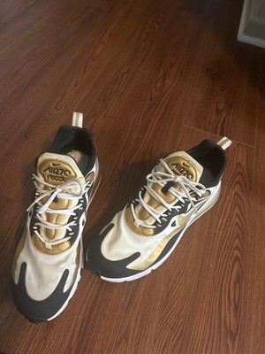Size 10.5- Nike Air Max 270 React Metallic Gold