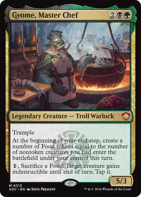 MTG - Gyome, Master Chef - Secrets of Strixhaven Commander - NM - EN - NonFoil