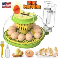 Egg Incubators for Hatching Eggs,12 Egg Incubator with Auto Egg Turning Humidity