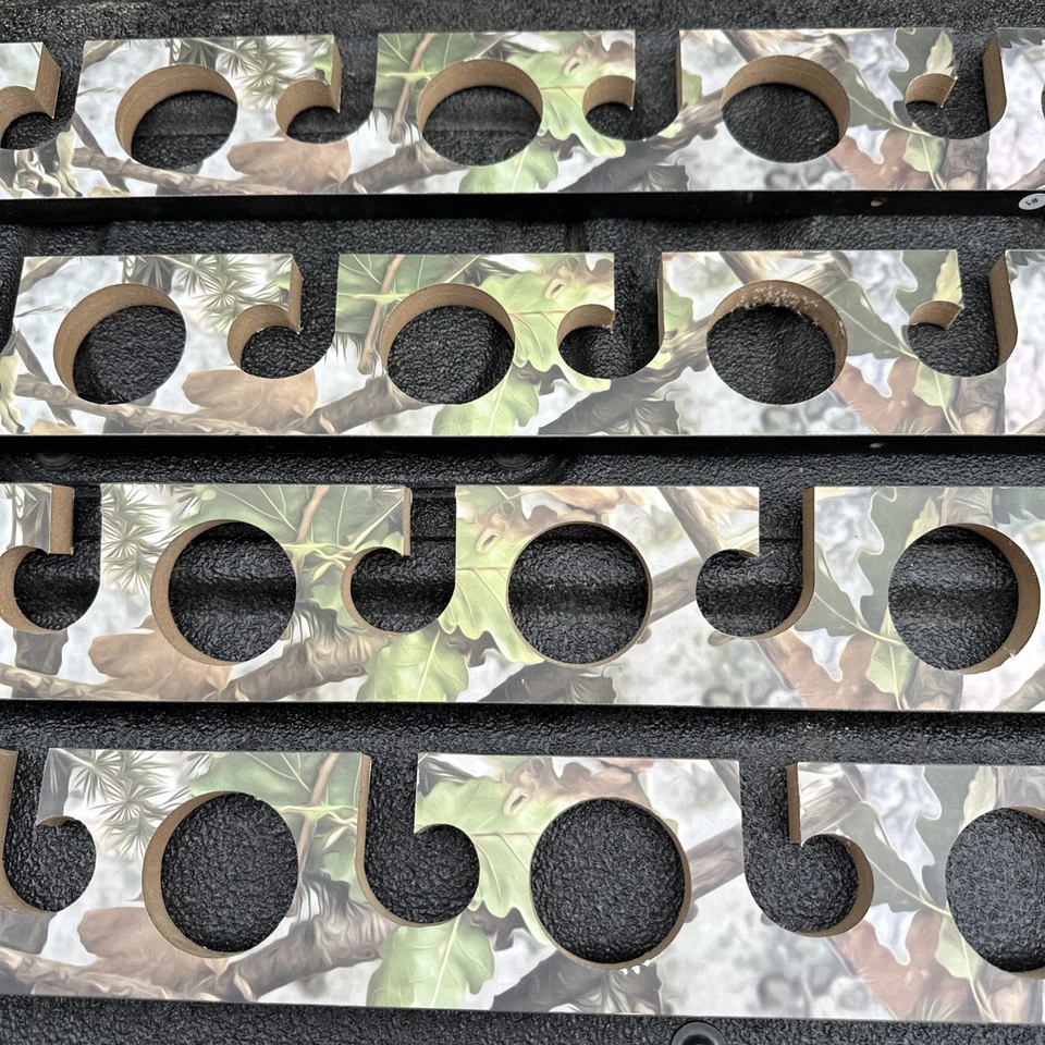 Antiguo estante de almacenamiento de caña de pescar colgante 3 en 1 Cedar Outfitters, colgar en paredes Foto 4 de 4