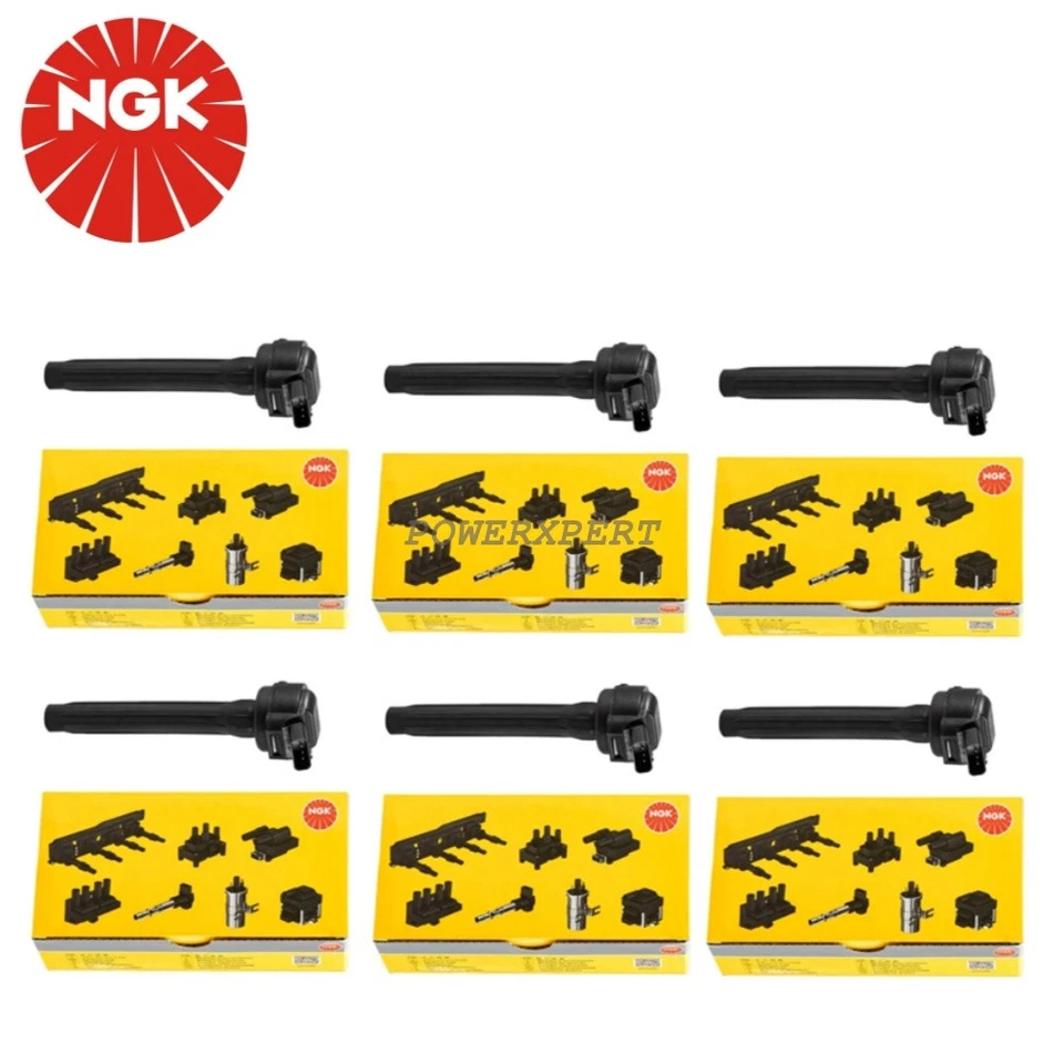 Conjunto de bobina de encendido NGK OEM 6 piezas para Toyota Highlander Lexus RX450h 2016-2020 Foto 2 de 4
