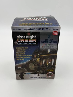   Star Night Laser Original Outdoor Projector Red Green WORKS Broken Stake