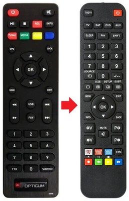 Fernbedienung geeignet für OPTICUM C200-PVR-MINI