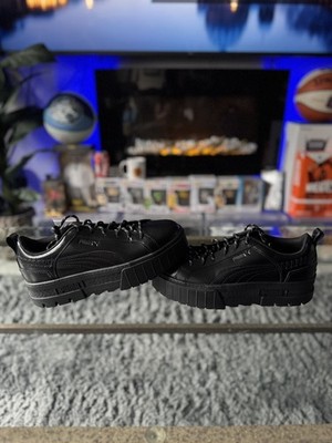 PUMA MAYZE FLUTUR X DUA LIPA BLACK Platform Shoes 388013-01  Womens Size 9