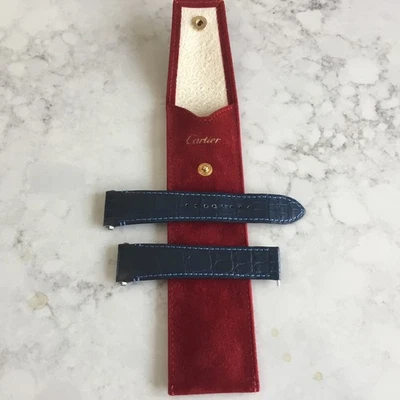 Cartier Leather Blue Wristwatch Bands for sale | eBay