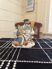 1997 Cherished Teddies Mitch "Friendship Never Melts Away" Resin Figurine