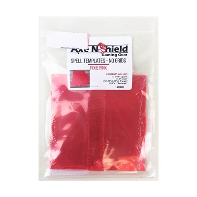 Axe N Shield Gaming Gear RPG Accessor  Spell Templates - No Grid, Pixie Pi New
