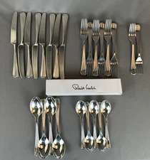 25 Pc Robert Welch Williams-Sonoma PALM BRIGHT Stainless Mixed Flatware Set