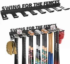 Baseball Bat Storage Rack Hanger Hanging Storage Organizer Display Wall Mount Ho