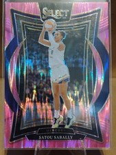 2025 Panini Select WNBA Concourse Pink Flash Prizm #13 Satou Sabally