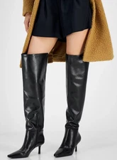 I.N.C. International Concepts Jackston Over The Knee Boots Black 7.5M MSRP $179