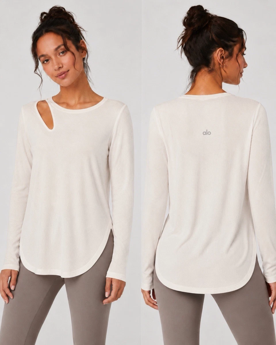 (80)aloホワイトトップス ALO White Activewear Tops for Women for sale | eBay