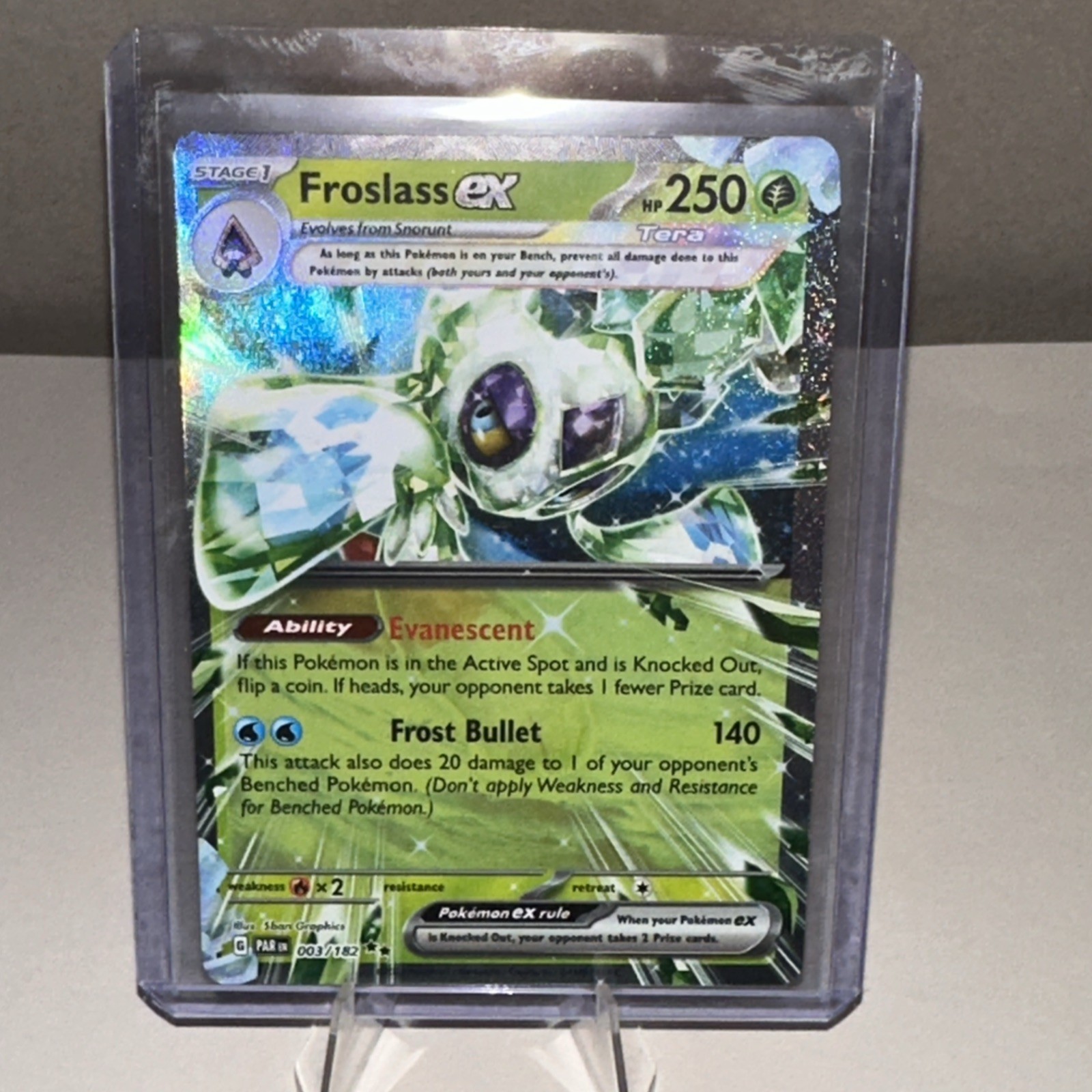 Froslass ex 3/182 Double Rare ex Paradox Rift Pokemon Cards