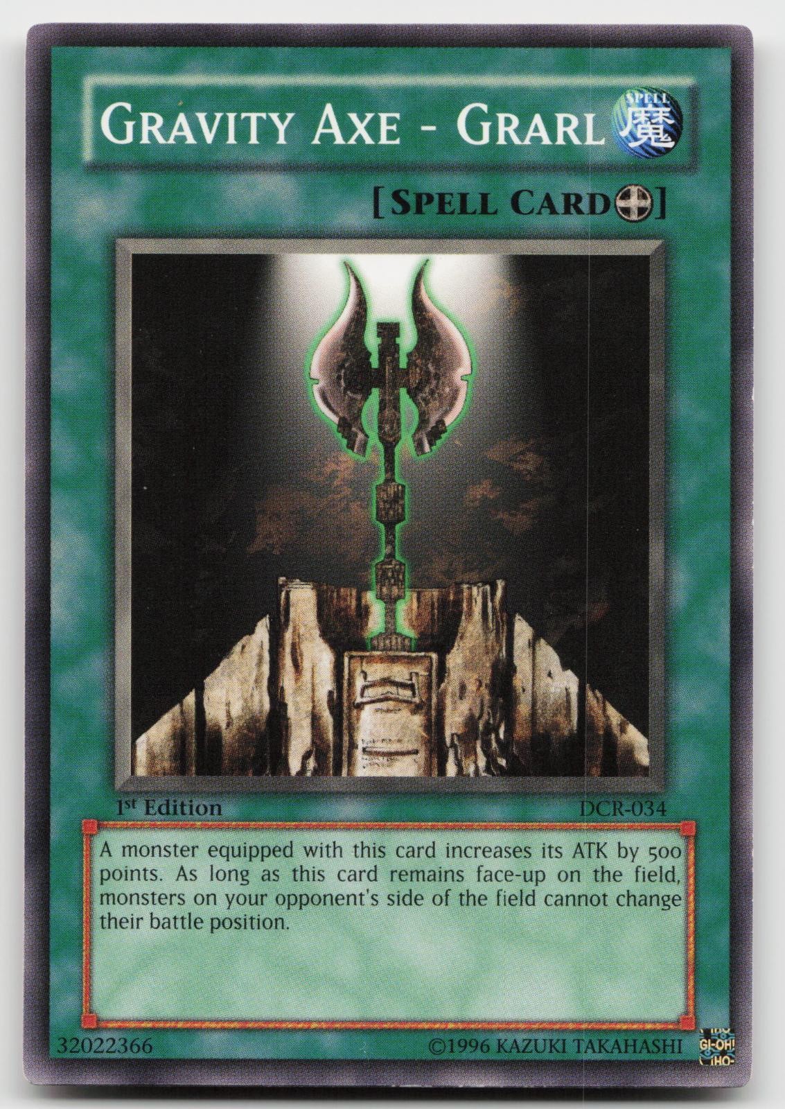 Gravity Axe - Grarl DCR-034 Dark Crisis Yu-Gi-Oh 1st Edition LP