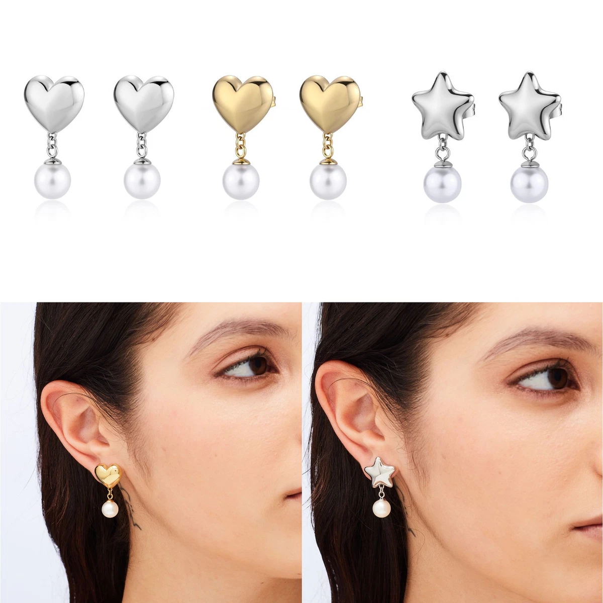 Orecchini D'Argento Arco Semplice Liscio Linea Donna 925 Orecchini A