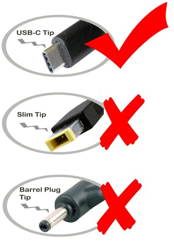 Car Charger 4 Lenovo C340-14 81TB 81V3, C340-15 81T9, Flex 3 3i CB 11IGL05 82BB - Picture 3 of 8