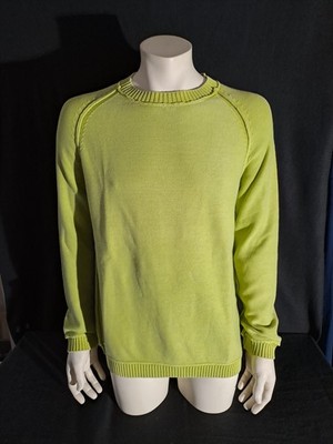 ENGBERS Pullover UVP 89,99 Gr.L hellgrün Rundhals 100% baumwolle Shirt Pulli