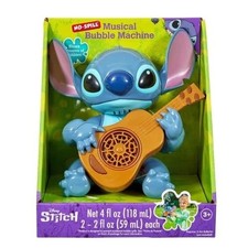 Disney Stitch No-Spill Musical Bubble Machine with Ukulele and Solution NEW