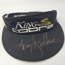 Vintage Ken Stabler Signed Autograph Visor Hat Strapback King Cobra Texace Golf