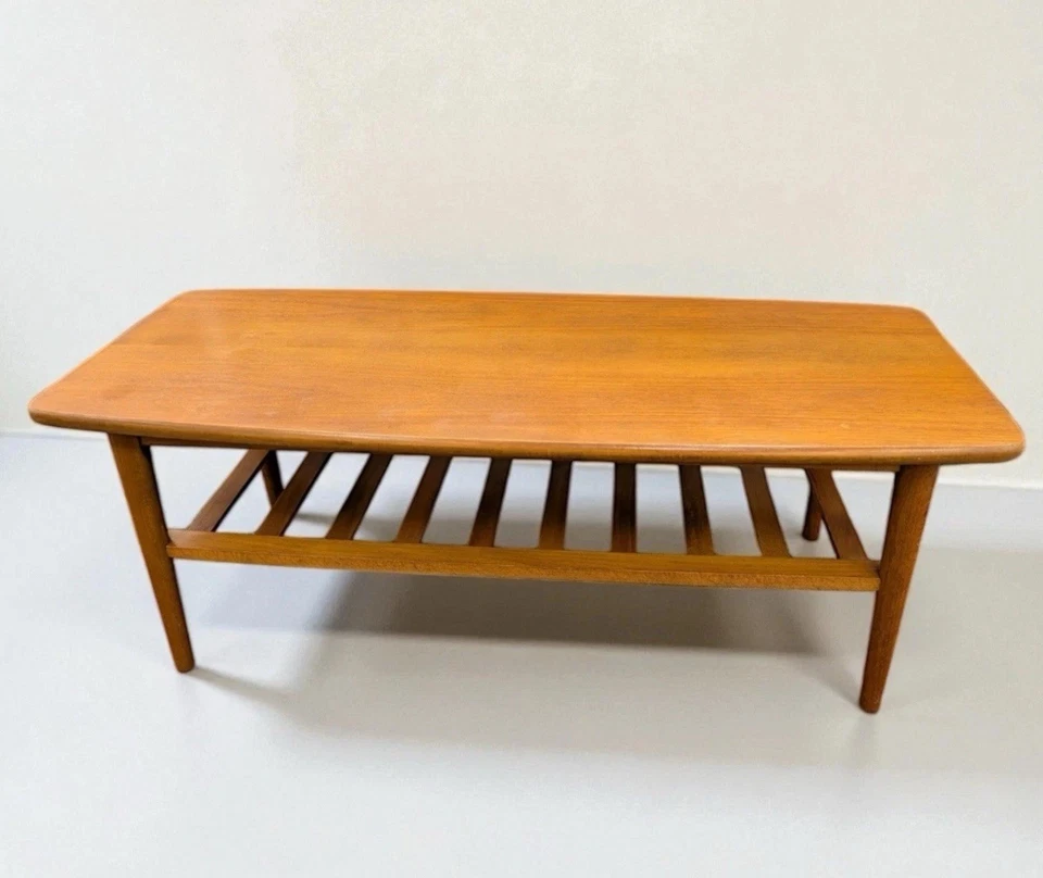 Teak Mid Century Coffee Table danish mcm promo - Image 2 of 4