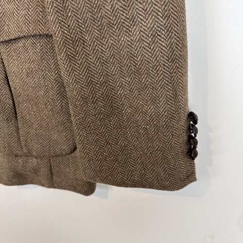 Paul Jones mens medium jacket two button brown pockets business casual NEW - Picture 6 of 13