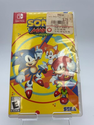 Nintendo Switch Sonic Mania Plus Video Game w/ Case No Art Book Used