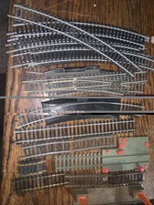 Vintage 24 Piece Electric Train Set Lot