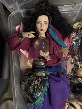Franklin Heirloom Porcelain Doll Gypsy Fortune Teller