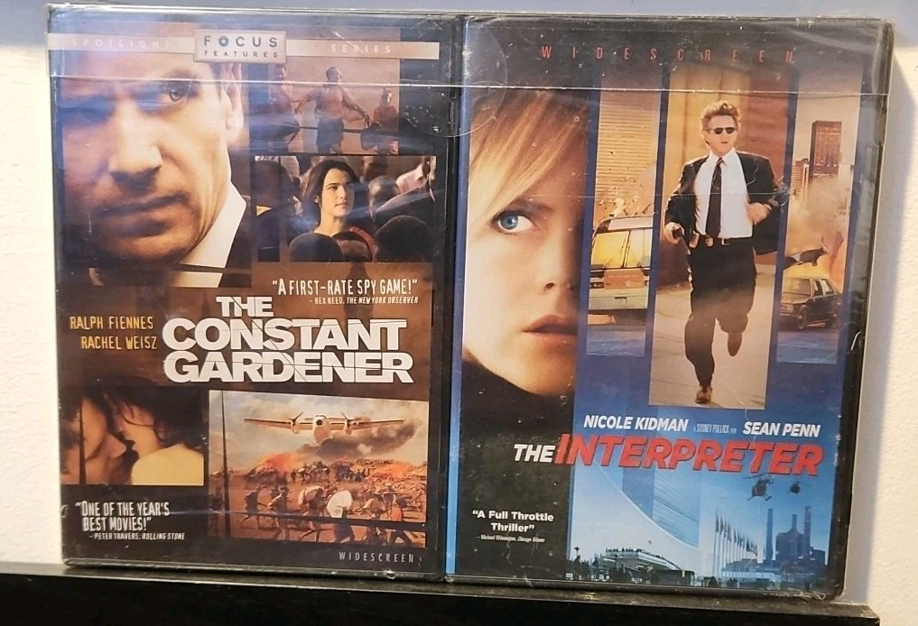 The Constant Gardener/The Interpreter (2 DVD set, 2006, Side by Side) w1s1 1272
