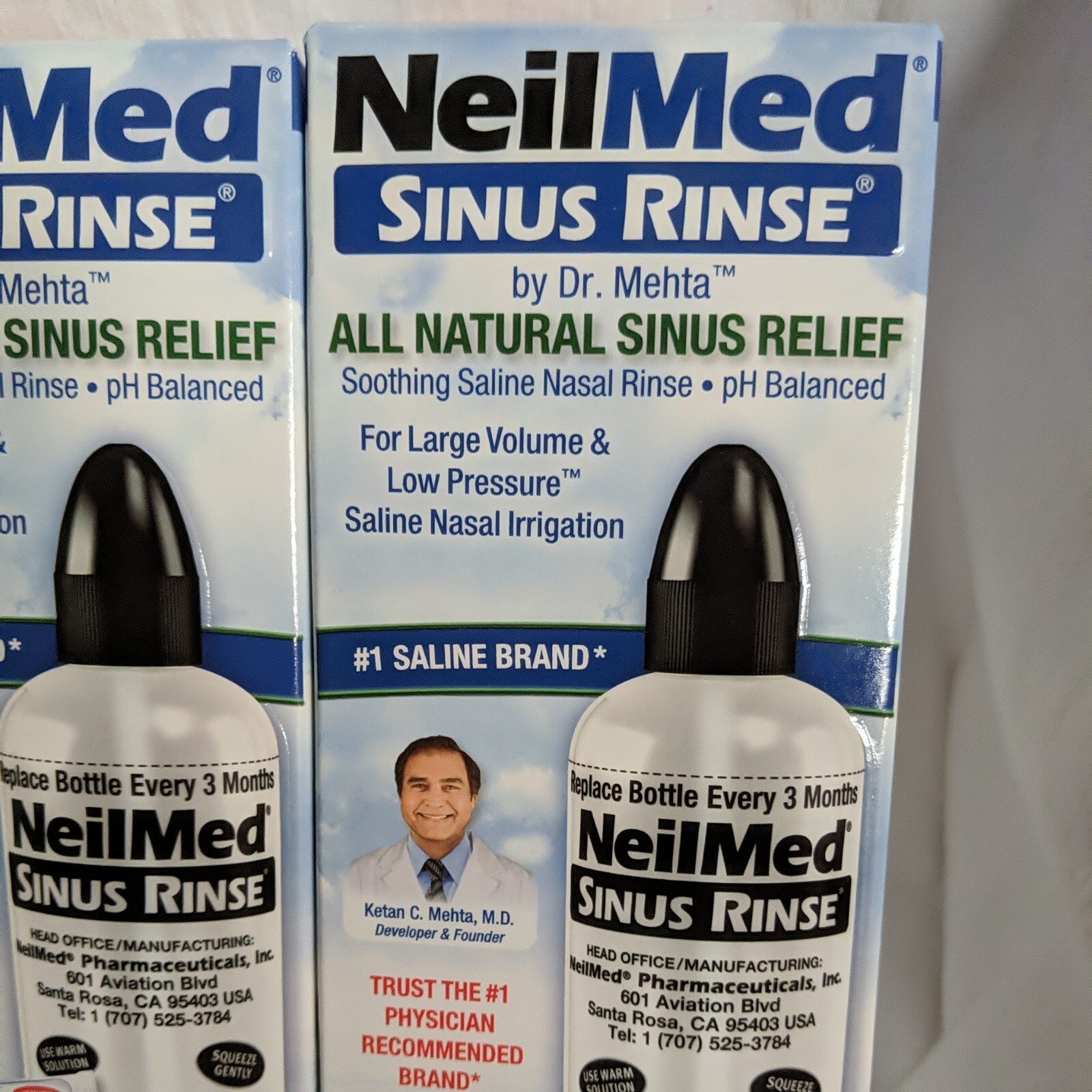 NeilMed Sinus Rinse Bottle Starter Kit 3 Piece Set Exp 10/2027 Brand