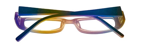 Cosmopolitan Womens Purple Rectangle Plastic Eyewear Frame Girly Drama. 49mm - Foto 6 di 12