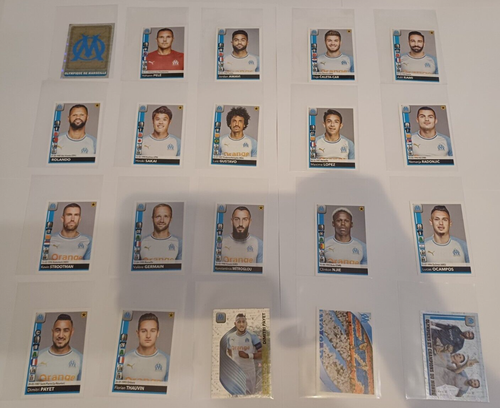 Lot De 50 Vignettes Panini Marseille OM - Droit Au But 2011, Brillantes, Non Collées