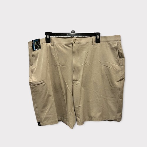 NEW Roundtree Yorke Shorts Mens 48 Beige Tan Performance Stretch Flat Front - Picture 8 of 8