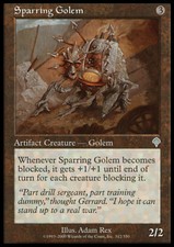 Magic the Gathering MTG Sparring Golem (312) Invasion   LP