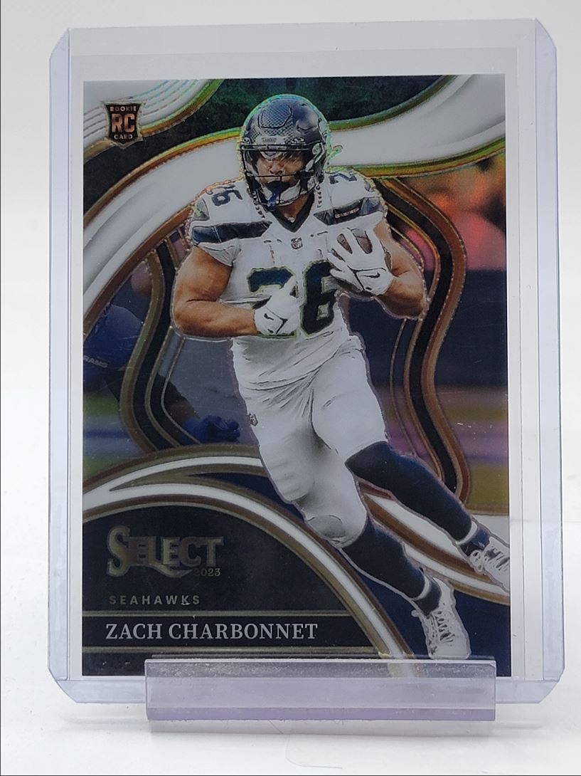 ZACH CHARBONNET 2023 SELECT CLUB LEVEL ROOKIE WHITE PRIZM RC /35 Q2714