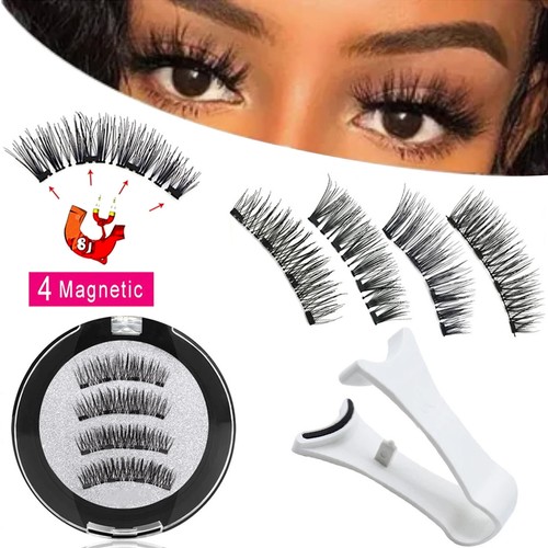 Reusable Natural Magnetic Eyelashes with Applicator No Glue Needed Lashes - Picture 8 of 12
