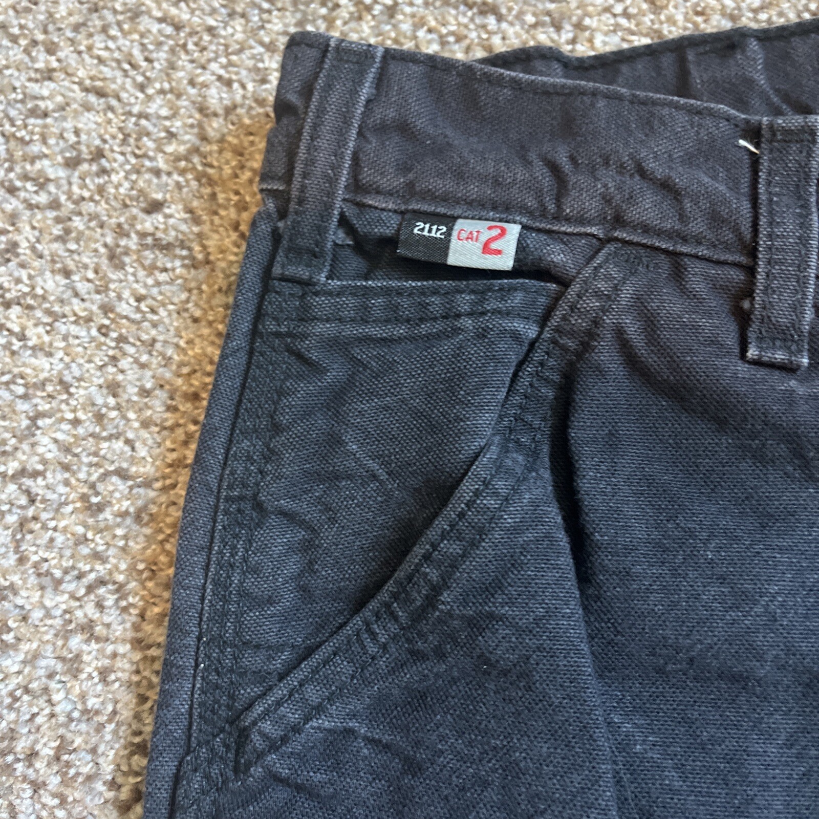 Carhartt Pants Mens 42x36 (40x32) Black CAT Flame Resistant Jeans 100791-001 - View 3