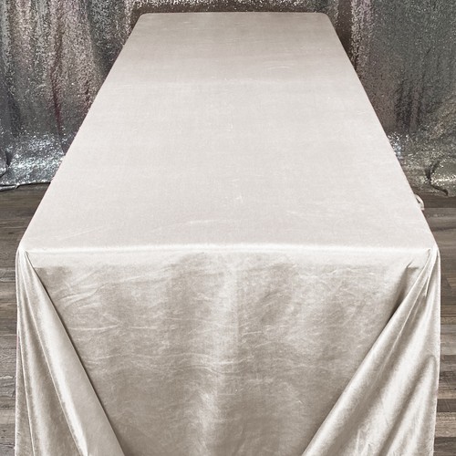 90 x 156 Inch Rectangular Velvet Tablecloth, Silky Tablecloth for Parties - Picture 40 of 89