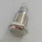 1pc, Locking Latching Stainless Switch DPDT ON /ON Push to Make Switch 12v-120v