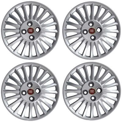 SET 4 KIT COPRICERCHI COPPA RUOTA FIAT GRANDE PUNTO RAGGIO 15 R15 15'' 1215LR