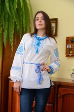 Ukrainian embroidered shirt for ladies, blouse, sorochka, vyshyvanka,