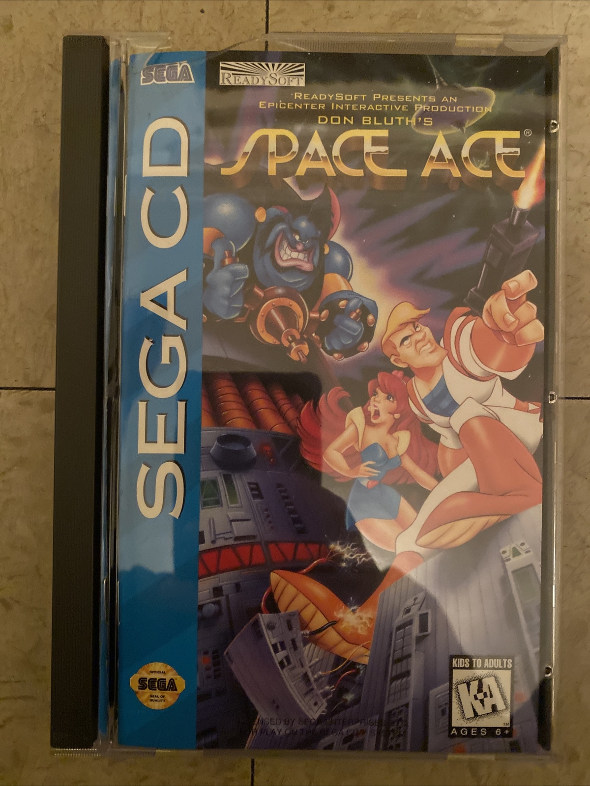 Space Ace (Sega CD, 1994) Authentic Complete  W/ Manual