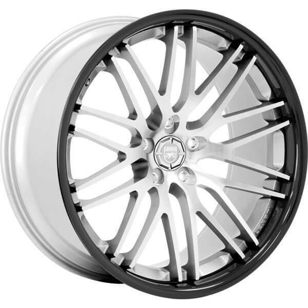 (4) 22" Staggered Lexani Wheels R-Twenty Silver Center Rims (B43) фото...