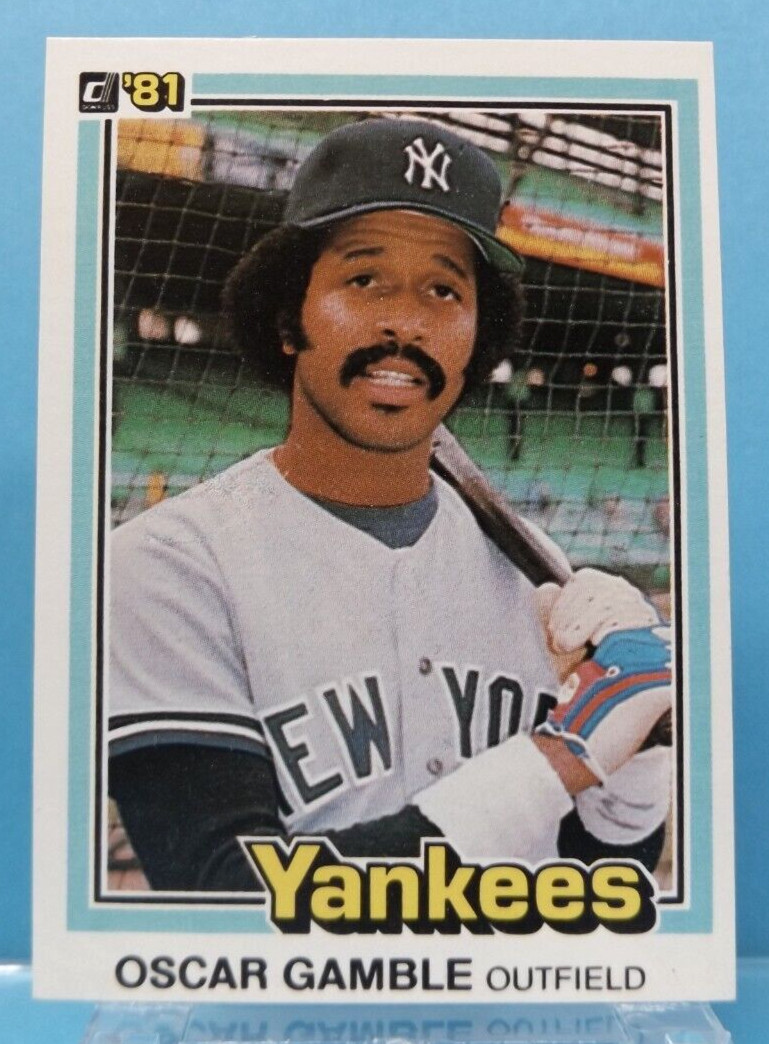 1981 Donruss #229 - Oscar Gamble - New York Yankees - Near Mint