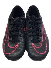 Nike JR Mercurial Vortex III FG Soccer Cleat 831952-006 Black Pink Size 5Y